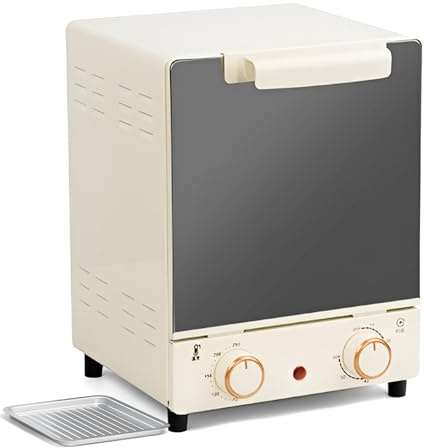 GXGSDM Horno sobremesa 15 litros, Horno multinivel, Temperatura Ajustable 70 a 250 °C, Temporizador de 60 Minutos, Sistema de Rejilla de 3 Niveles, Compacto, Ideal for cocinas pequeñas.(110V)