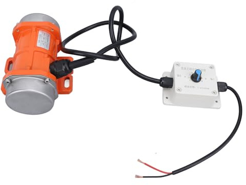 Mtlavishness Motore vibrante per calcestruzzo DC 12V 4000 giri/min Motore vibrante elettrico senza spazzole in lega di alluminio IP65 con regolatore di velocità per agitatore per (15 W)