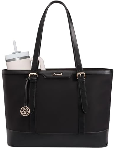 LOVEVOOK Tote Bags for Women, Work Bag Handbags with Zip Ladies Totes Bag | Large for School Travel Daily with Compartments, Womens Teacher Lightweight Shoulder Hand Bag fit 15.6inch Laptop