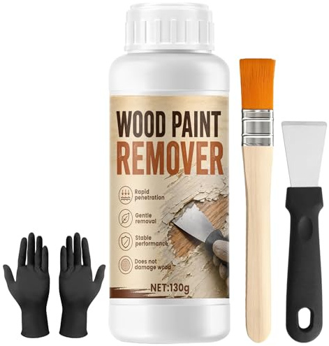 Decapante para Madera, Decapante de Pintura, Penetra Rápido, Menos Lijado | Decapante Madera, Ablanda las Capas de Pintura, Apto para Armarios, Mobiliario de Jardín, Ventanas y Demás Maderas, 130g