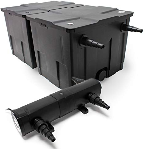SunSun Set Filtro estanques CBF-350B hasta 60000l 36W clarificador UV CUV-236