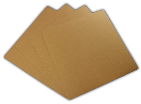 45 EcoSwift 12x12 Chipboard Cardboard Craft Scrapbook Material Scrapbooking Packaging Sheets Shipping Pads Inserts 12 inch x 12 inch Chip Board
