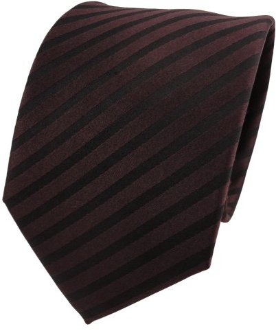 TigerTie Designer Seidenkrawatte in gestreift, Krawattenbreite 8 cm