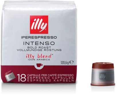 illy Iperespresso Kaffeekapseln klassische Röstung INTENSO, 1 Packungen zu je 18 Kaffeekapseln