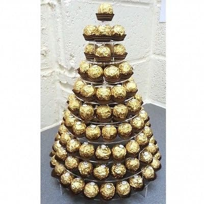 Servewell Round Canape or Rocher Display Stand - 10 Tier Acrylic