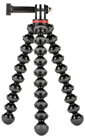 JOBY JB01516-BWW GorillaPod 500 Action flexibles Ministativ (mit Stiftbefestigung für GoPro, 360-Grad-Kameras und andere Action-Kameras, Traglast bis zu 500 g)