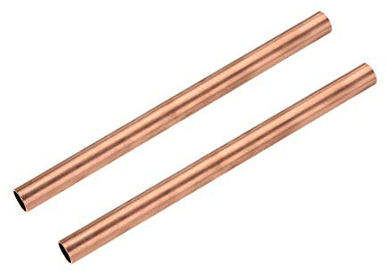 sourcing map 2 Stück 200mm Länge Kupferrohr 14mm Außendurchmesser, Nahtlose Gerades Rohr 1mm Wandstärke, Kupfer Rundrohr für Industrie Bauwesen Garten Haushalt Bastelarbeiten Dekoration