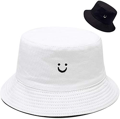 Malaxlx Damen Fischerhüte Sonnenhut Strandhut Fishermütze Sommerhut Draussenhut Faltbarer Reversibel