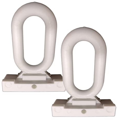 Coppia occhielli tenda da sole mod. roma occhioli ganci ricambi accessori bianco