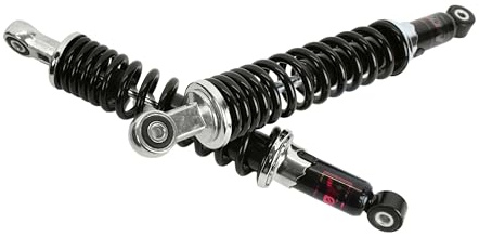 Tuning Stoßdämpfer, Sport Hydraulik Federbeine 335mm Simson S51 S50 S83 SR50 Enduro, Schwarz, Montage hinten, 1A Qualität