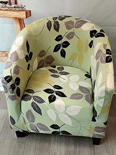 ELYSYSRL Sesselhusse Sesselbezug Stretch Sesselschoner Elastisch Jacquard SesselüBerwurf mit Armlehnen für Cafe Stuhl Clubsessel Relaxsessel Stretch Husse (Color : #32)