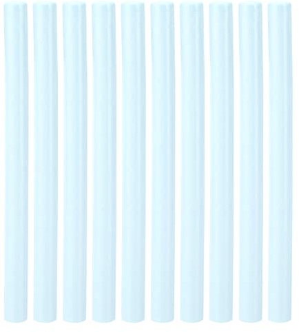 10 Stück Siegelwachs Sticks, 7mm x 10cm Klebe Pistole Siegellack Wachs Sticks für Hochzeit Einladungen, Karten Umschläge, Geschenk Verpackung(Schneeblau)