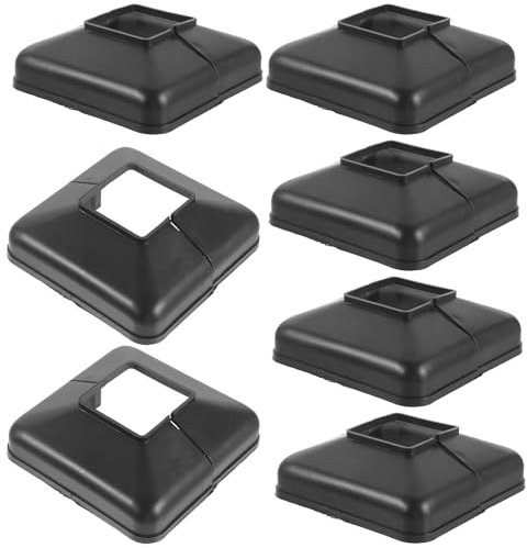DOITOOL 6 Pièces Couvre-base De Poteau Capuchons De Poteau De Pont Couvercle De Poteau Fendu Capuchons De Poteau De Garde-corps Enveloppes De Colonnes Pour Plastique Clôture Diviser