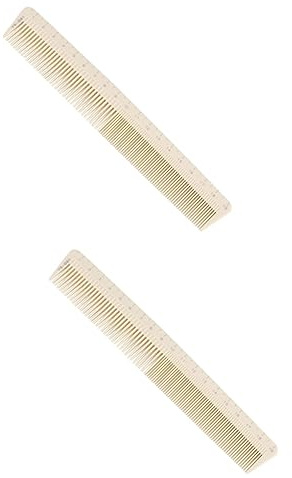 2 st kolfiber klippkam hår kammar för kvinnor Salong Frisör kammar för män Frisörverktyg Frisör kam hår klippkam bred tand kam hårborste man med skala