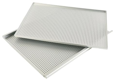Sharplace Plaque à Pâtisserie, Plaque de Cuisson au four en Aluminium, Plaque Perforé Antiadhésif Feuilletée pour Mille-feuilles, Gâteau, Pâtisserie, 30x40 cm
