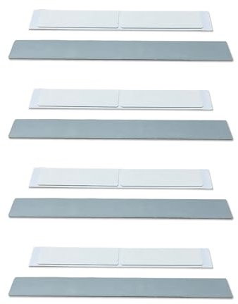 Generic Under Cabinet Lights Magnetic stickys 4PCS - Replacement Magnetic Strips with Adhesive Backing for Under Cabinet Lights, Black, LMS01-4