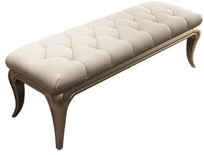Ståpall Vintage bänk, memory foam klädd entrébänk och matstol, läder sängände bänk for sovrum Vardagsrum hall Sovrumsbänk (Size : 180 * 40 * 45cm)