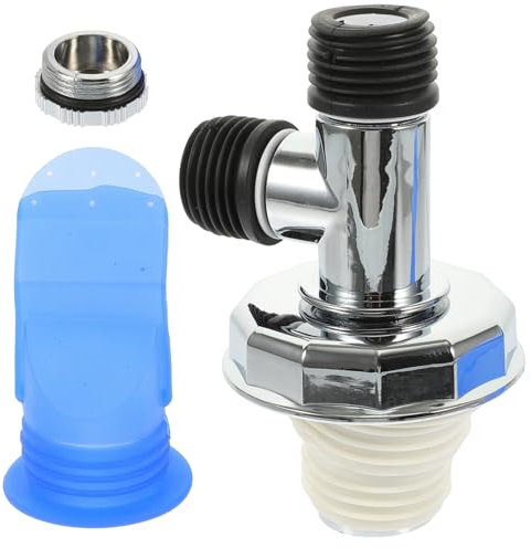 Yardenfun 1set Multi-function Floor Drain Connector Detachable Washing Machine Drain Hose Adapter Sealing Cap Outlet for Kitchen Bathroom and Shower Use