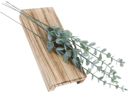 OFFSCH Holz Wandpflanzgefäß Mit Künstlichem Eukalyptus Modernes Bauernhaus-wanddekor Für Wohnzimmer Schlafzimmer Badezimmer Zum Aufhängen Wandvase