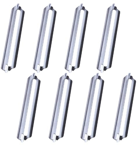 JAWUZ 8 Stück Sparschäler Tupper,Sparschäler Ersatzklingen für Spargelschäler Tupperwar Ersatzklinge,Gemüseschäler für Vegetable Peeler Gurkenschäler Potato Peeler,Neuer Kartoffelschäler Schälmesser