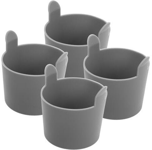 NUOBESTY 4piezas Molde para Huevos Cocidos de Silicona Antiadherente para Freidora de Aire Apto para Lavavajillas para Hacer Huevos Escalfados o Cupcakes