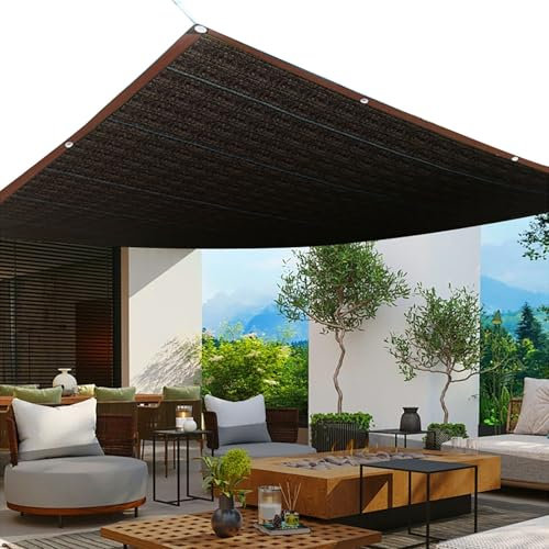 JCVCCV Tela de Sombra para Invernadero, Vela de Sombra para Plantas de jardín, protección Solar para Obras, toldo Exterior para autocaravanas, Red de Sombra Negra(3.0x9.0m/9.8x29.5ft)