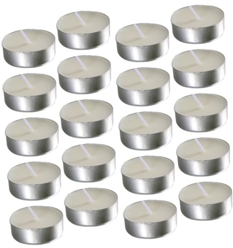 FUNOMOCYA 50piezas Velas De Aromaterapia Sin Humo Velas De Té Redondas Pequeñas De Té Multifunción Hogar Decoración Perfumadas Para