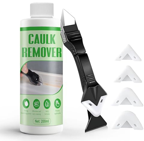 NoxGule 200ml Silicone Remover Solvent, Bathroom Sealant Remover, With Silicone Removal Tool, Highly Effective at Removing Cured Silicone, Suitable for Doors and Windows, Sinks, Bathroom Floors