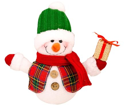 demaxiyad Figure di Pupazzo di Neve | Ornamento Luminoso del Centro del Tavolo,Decorazioni Natalizie | per l'inverno casa Festa Vacanza Ufficio caminetto Interno casa Tavolo da Pranzo