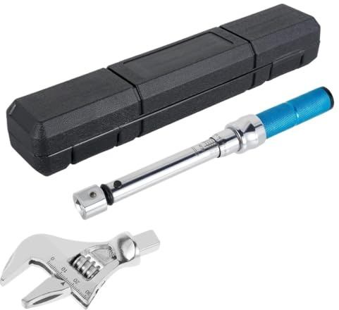 gdsDEs Digital Adjustable Torque Wrench Steel 5-25 NM 30mm Steel Open End Torque Wrench Head Torque Wrench Hand Tool for Bicycle Car