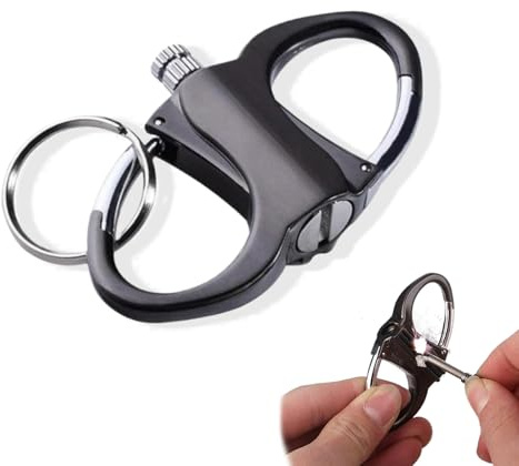 Labyrinxel Metal Match Lighter Keychain Permanent Match Infinity Lighter Compact Metal Fire Starter For Camping Outdoor Use Patio And Kitchen Lighting Needs
