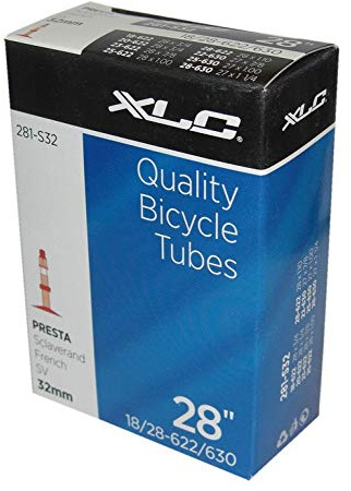 XLC cykelslang 700 x 18/28C 18/28-622/630 SV 32 mm, svart, 700 x 18/28C