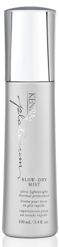 Kenra Platinum Blow-Dry Mist | Ultra-Lightweight Thermal Protectant | Detangles, Smooths, & Softens | Eliminates Frizz & Resists Humidity | Fine To Medium Hair | 3.4 fl. oz