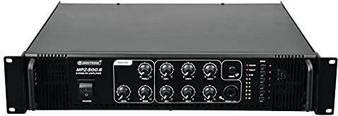 OMNITRONIC MPZ-500.6 Mischverstärker | 6-Zonen-ELA-Mono-Mischverstärker, 500 W, Zonen schaltbar