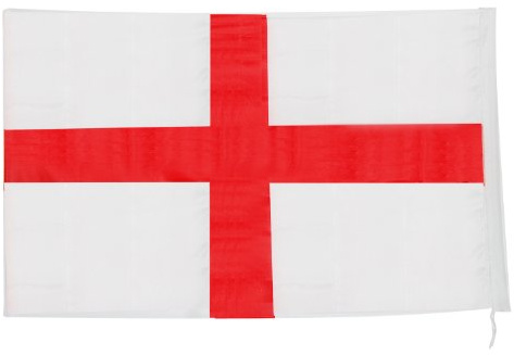 TRIXES Große England-Flagge 5x3ft – St.-Georgs-Kreuz Design | Robuster Stoff, patriotische Deko, Stadionanzeige, Outdoor Events, Rugby