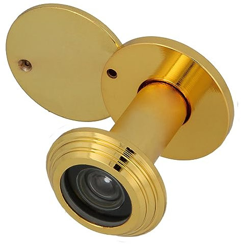 Amig - Mirilla para Puerta - Lente Superangular - Puertas Interiores y Exteriores - Acero - Latonado Barnizado - Medidas: 14 mm y 35-55 mm - Con Certificado para Puertas Anti-fuego