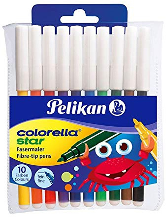 Pelikan 904821 Fasermaler Colorella Star, rund, 10er Etui