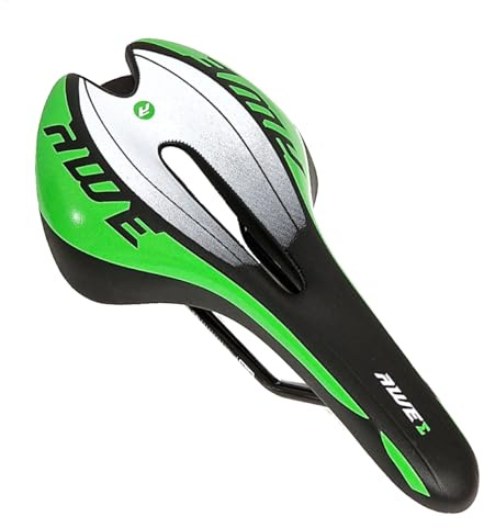 AWE® Chromo Rail Adult MTB Race Saddle Mens Green Black