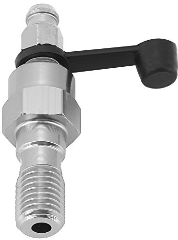 KIMISS M10x1,25mm Motorrad Bremszylinder Bremssattel Entlüftungsschraube Nippel Banjo Schraube + Staubkappe(Silber)