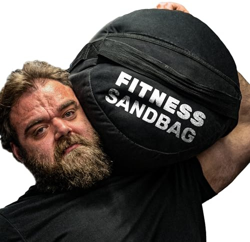 Bells of Steel Strongman Fitness Training sandsäckar vikter – träningsutrustning för hem och kommersiell – används för fitness, styrketräning, tung, styrka och korsträning – 22,7 kg