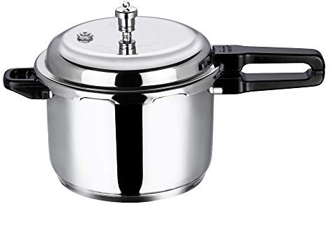 Vinod Pressure Cooker Stainless Steel, Outer Lid Induction Base Cooker,Indian, Sandwich Bottom, Cooking, Soups, and Rice Recipes, Quinoa (7 Litres)