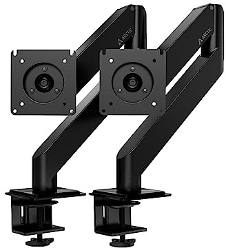 ARCTIC X1-3D (2er Bundle) - Monitor Halterung mit Gasliftarm für bis zu 40″/43″ Ultrawide, bis 10 kg pro Arm, VESA 75x75/100x100, neigbar, schwenkbar, höhenverstellbar - Schwarz