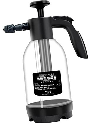 F Fityle Bomba de Lavado de Autos Pulverizador de Espuma Manual Botella de rociador de jabón Espuma presurizada a Mano Pulverizador de Lavado de Autos 2.0L