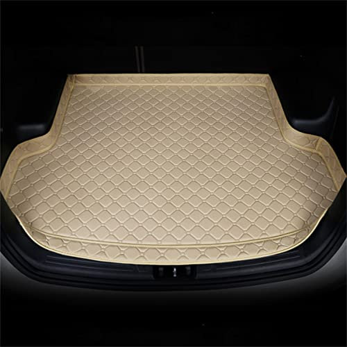 Angepasst Auto Leder Kofferraummatten für Volkswagen VW Golf 7 Variant/Golf 7 Variant Alltrack, Kratzfest Wasserdicht Langlebiges Kofferraumpolster Schutzmatte ZubehöR