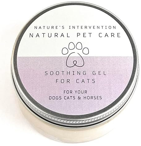 NATURE'S INTERVENTION - Aloe Vera Gel for Cats - 99% Natural. Neem, Calendula, Sea Buckthorn. Protects, Hydrates, Soothes. 100ml
