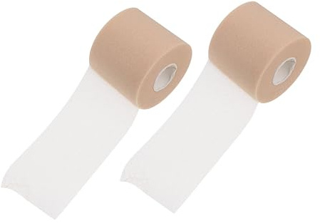 GLEAVI 4 Rollen Sportverband Atmungsaktive Dehnbar Athletisches Handgelenkband Elastische Athletischer Schaumhahn Tennisarmbandage Klebeband Schwamm Fußball Kombination