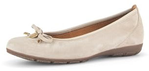 Gabor Damen Klassische Ballerinas, Frauen Flats,Pumps,Halbschuhe,Sommerschuhe,Slipper,Ballerina-Schuhe,Ballett-Schuhe,flach,Desert,40 EU / 6.5 UK