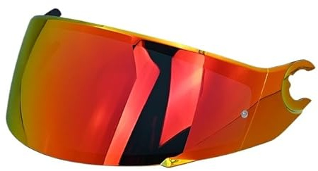 KAnduo M for Shark D Skwal D-Skwal 2 Spartan Helm Visier Volle Gesicht Ersatz Helm Objektiv Visier Zubehör Capacete Windschutzscheibe Y (Color : Red Gold)