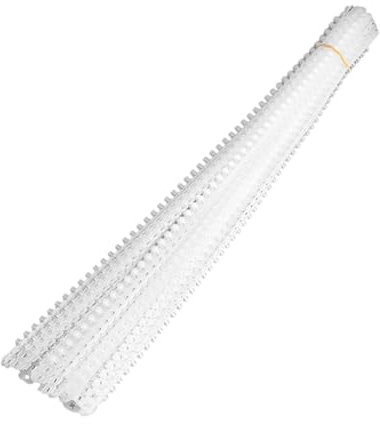 Gralara 20 nastri a catena vuoti, nastro a vite di alimentazione automatica, catena per macchina a vite fascicolata per cartongesso, bianco