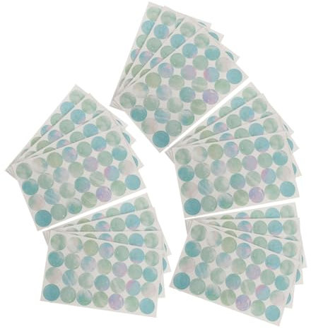 STOBOK 20 Blatt Etikettenaufkleber Etiketten Für Locherbinder Papierverstärkungsaufkleber Selbstklebende Lochverstärkungsetiketten